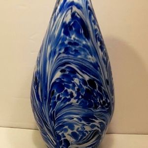 Vintage Handblown Glass Paperweight Sculpture 8"